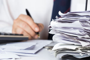 Man working at desk